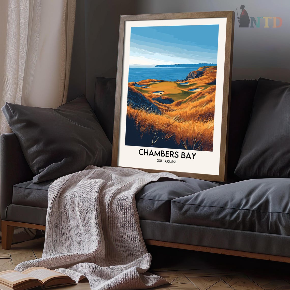 Chambers Bay Golf Course Print Chambers Bay Wall Art Chambers Bay Poster Chambers Bay Photo Chambers Bay Washington - Image 3