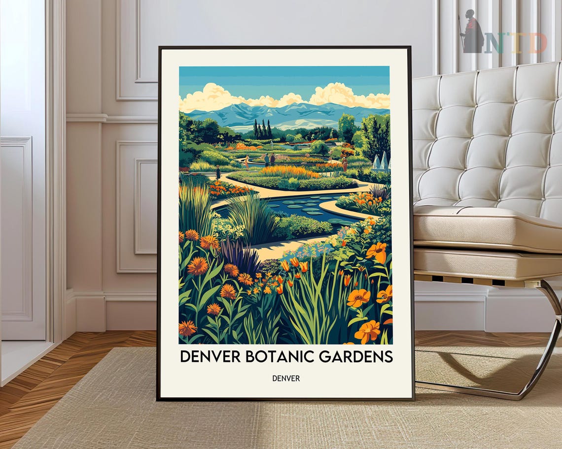 Denver Botanic Gardens Colorado Vibrant Flower Gardens Poster