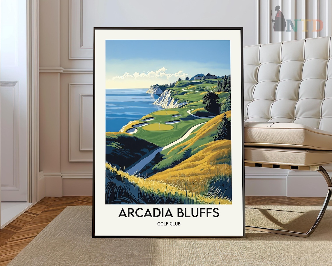 Arcadia Bluffs Golf Club Lake Michigan Art Print