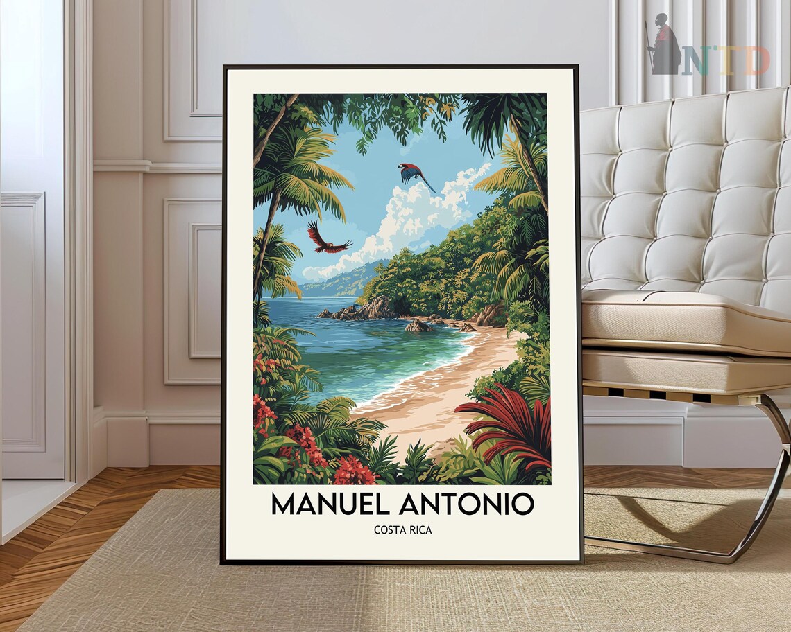 Manuel Antonio Poster Wall Art Print Photo City Costa Rica