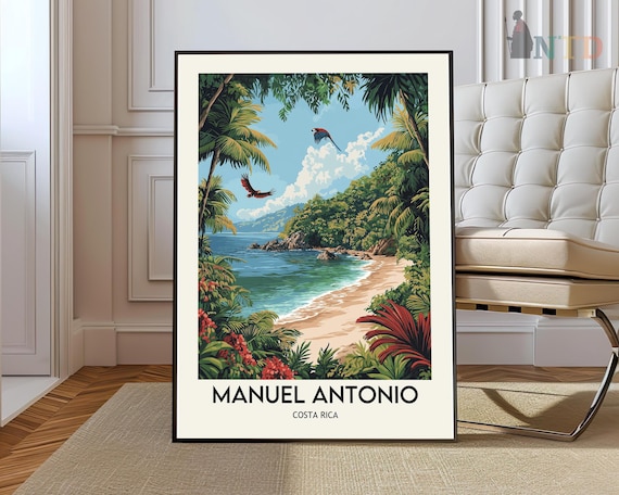 Manuel Antonio Poster Wall Art Print Photo City Costa Rica