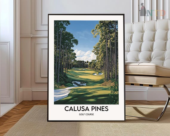 Calusa Pines Golf Club Poster Wall Art Print Photo Naples Florida