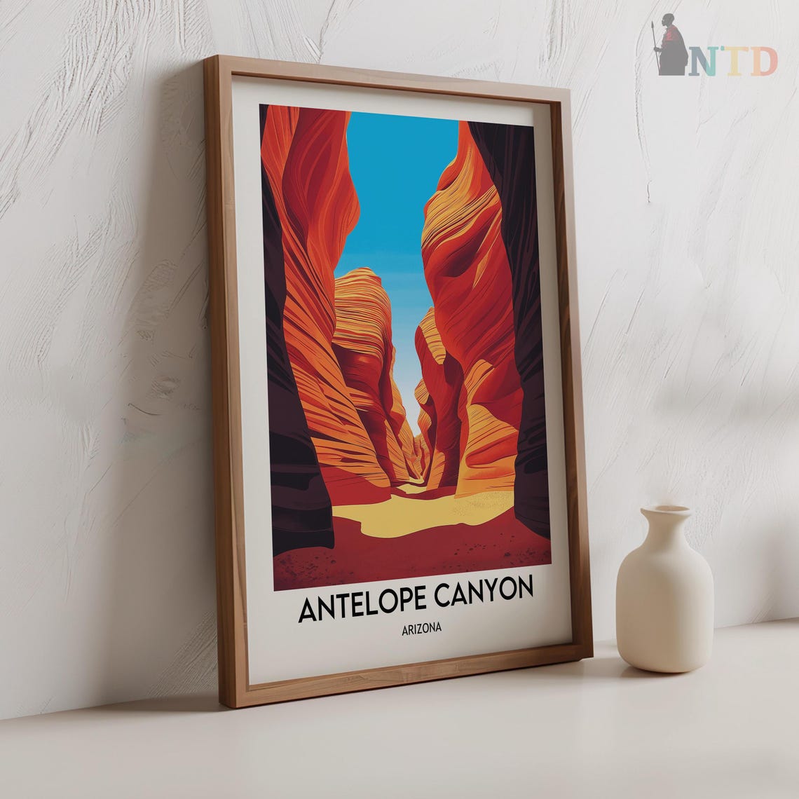 Antelope Canyon Arizona Slot Canyon Light Shaft Travel Poster - Image 2