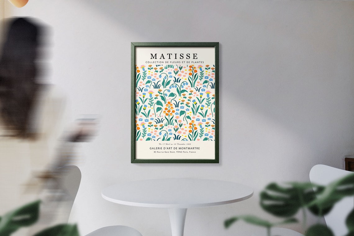 Matisse Colorful Wildflower Garden Pattern Floral Gallery Print - Image 3