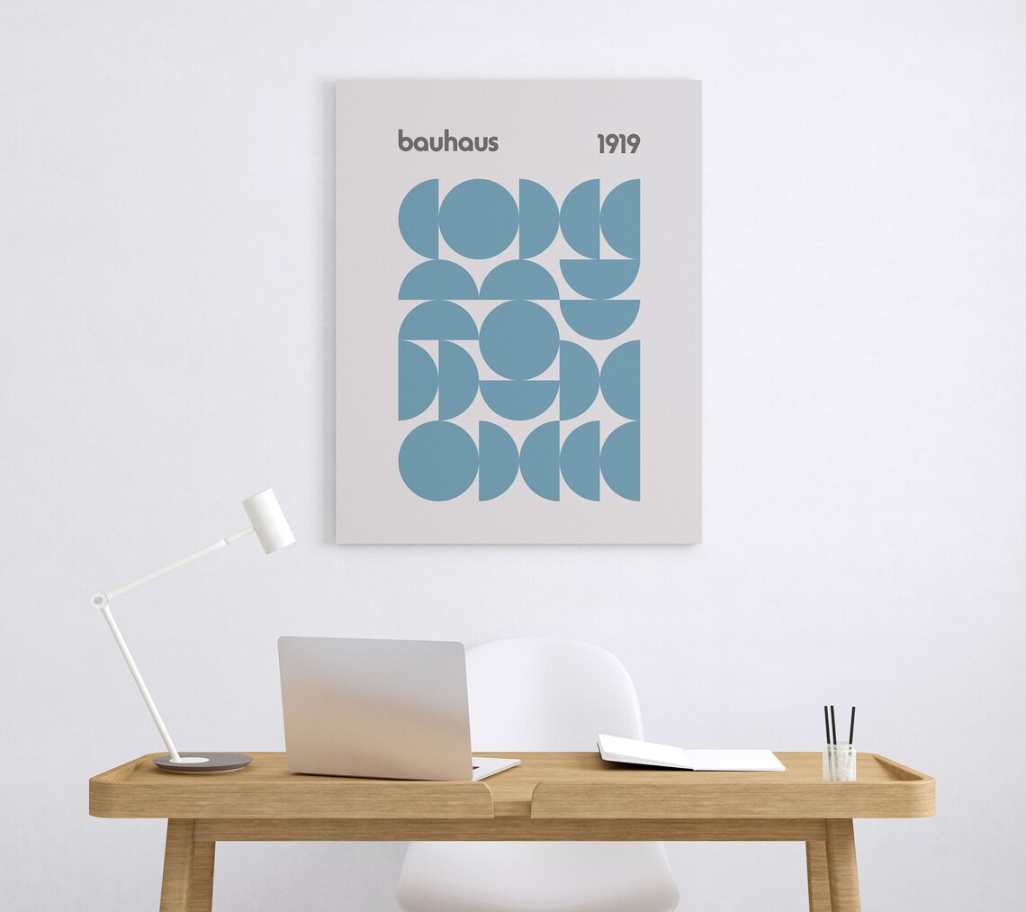 Bauhaus Poster Print, Mid-Century Modern Retro Decor - Image 3