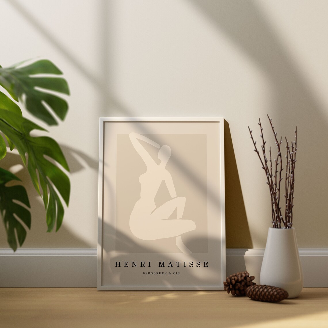 Henri Matisse Dancing Figure Poster Beige Abstract Woman Cutout Art - Image 4
