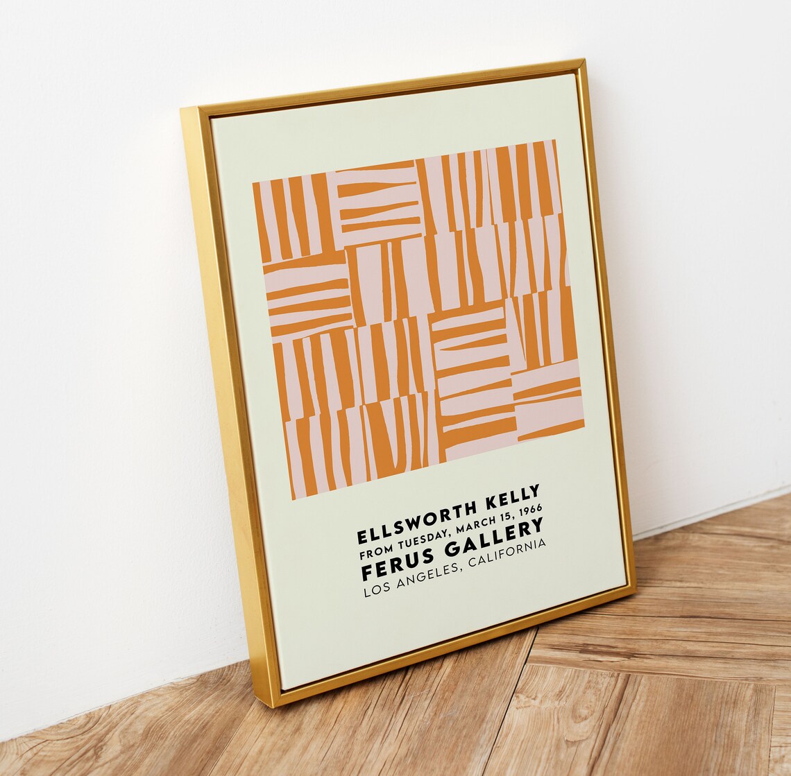 Ellsworth Kelly Orange Stripes Ferus Gallery Art Exhibition Poster - Image 4