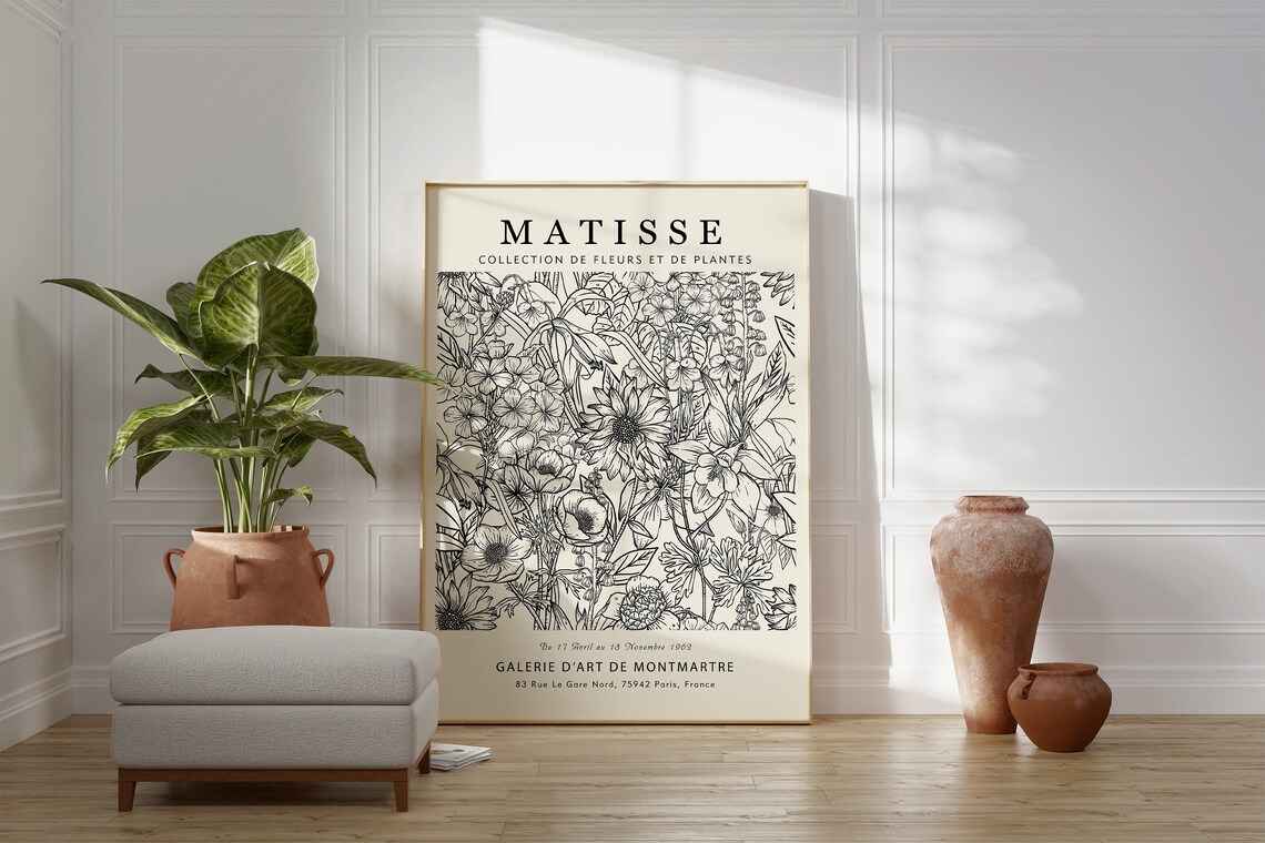 Matisse Flower Market Botanical Poster Print