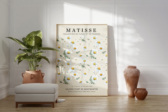 Tokyo Flower Market Matisse-Inspired Botanical Poster