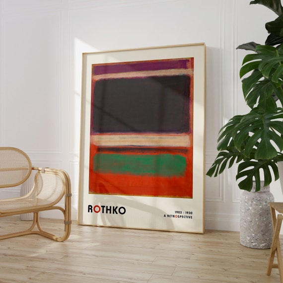 Mark Rothko Art Print Art Exhibition Poster Contemporary Art Minimalist Paintings High Quality Printable Wall Art