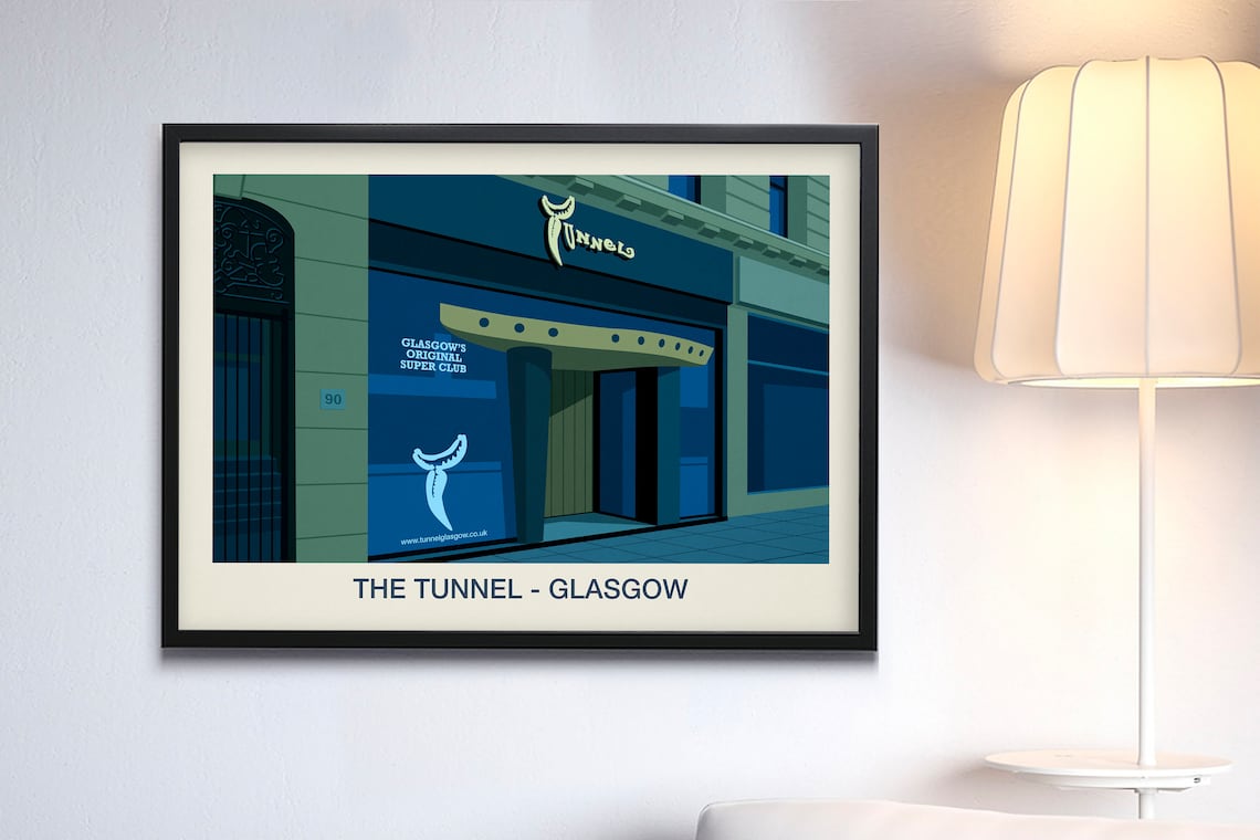 The Tunnel Nightclub Glasgow Poster Print - Image 3