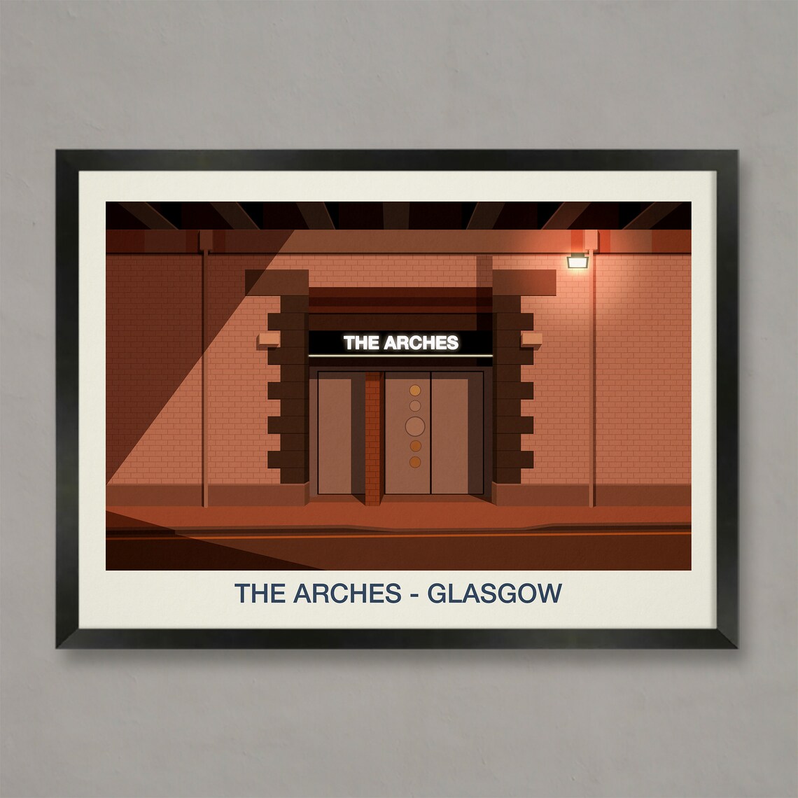 The Arches Nightclub Travel Poster