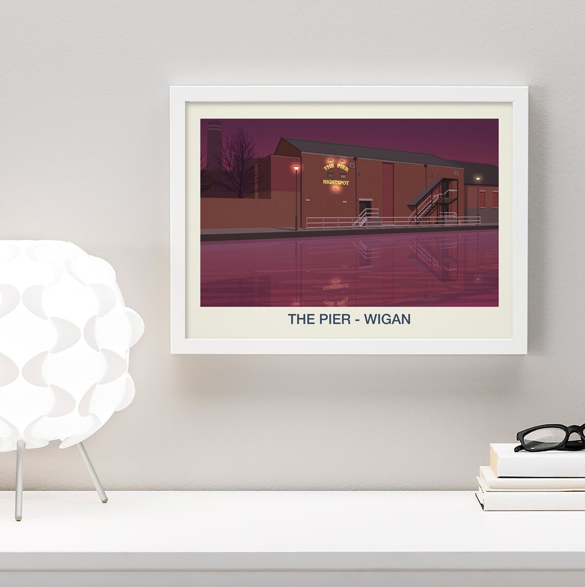 The Pier Nightclub Poster, Coastal Nightlife Art Print - Image 3
