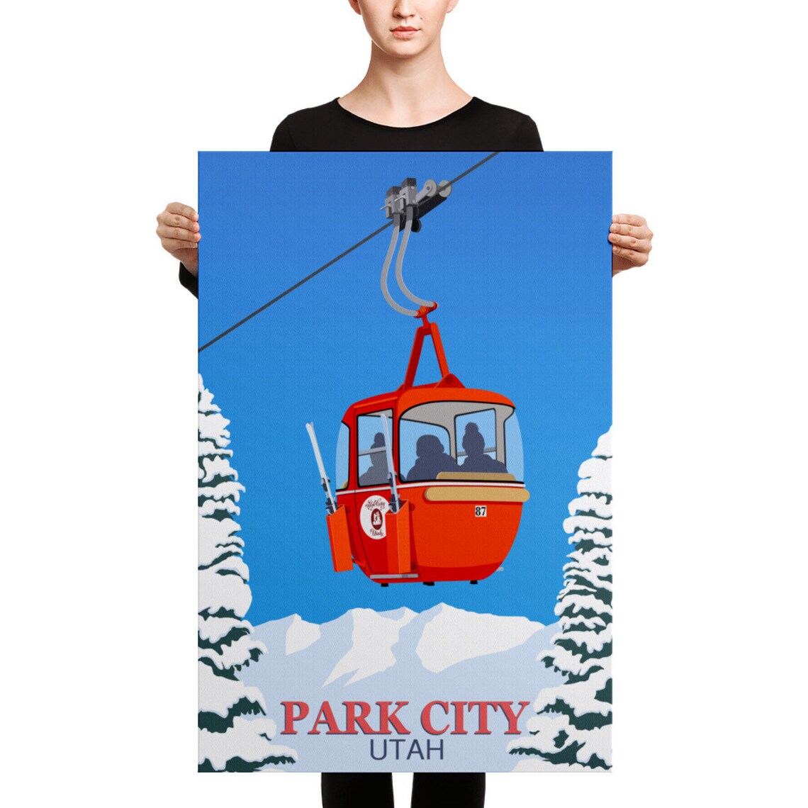 Park City Travel Poster, City Skyline Wall Art Print - Image 2