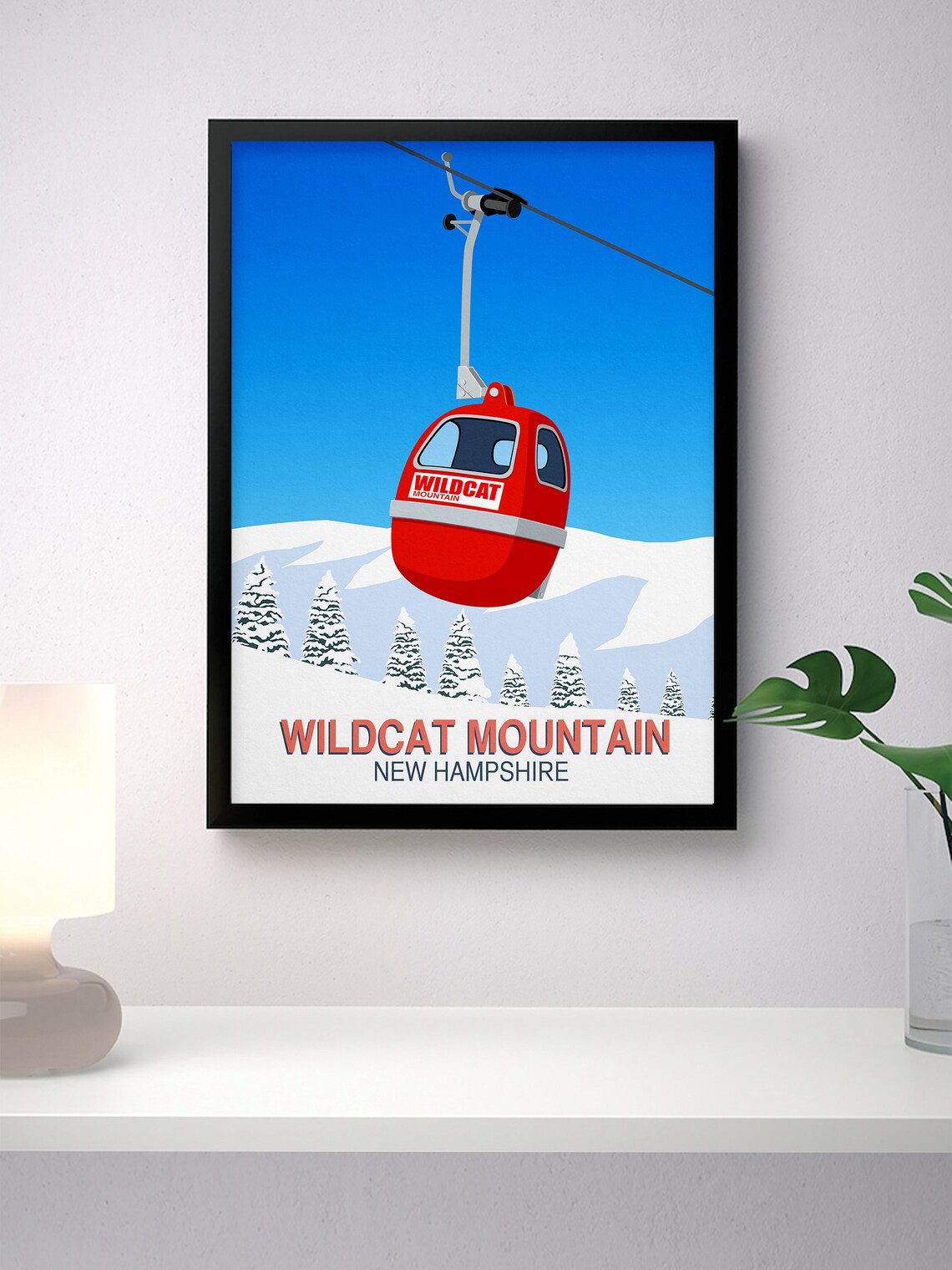 Wildcat Mountain Ski Resort Travel Poster - Image 4
