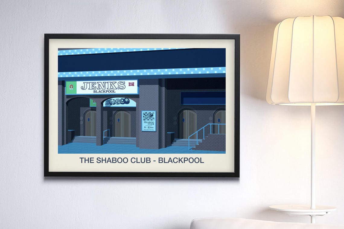 The Shaboo Club Poster Jenks Bar The Shaboo Club The Shaboo Club Print The Shaboo Club Blackpool Shaboo Club Shaboo Club Print - Image 3