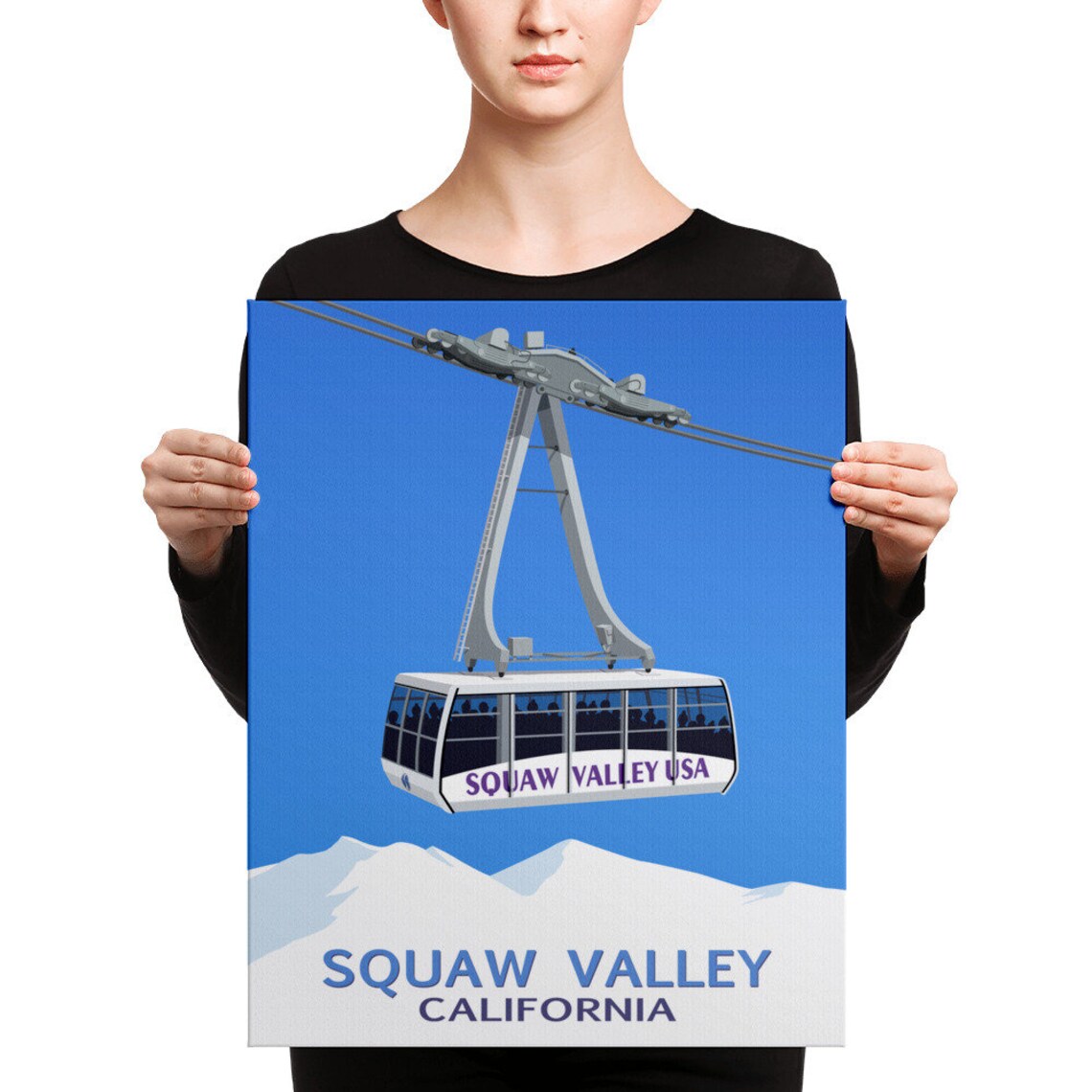 Squaw Valley Art Print, Mountain Landscape - Image 4