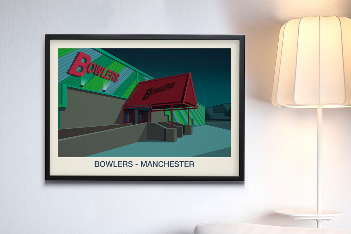 Bowlers Nightclub Poster, Nightlife Wall Art Print - Image 3