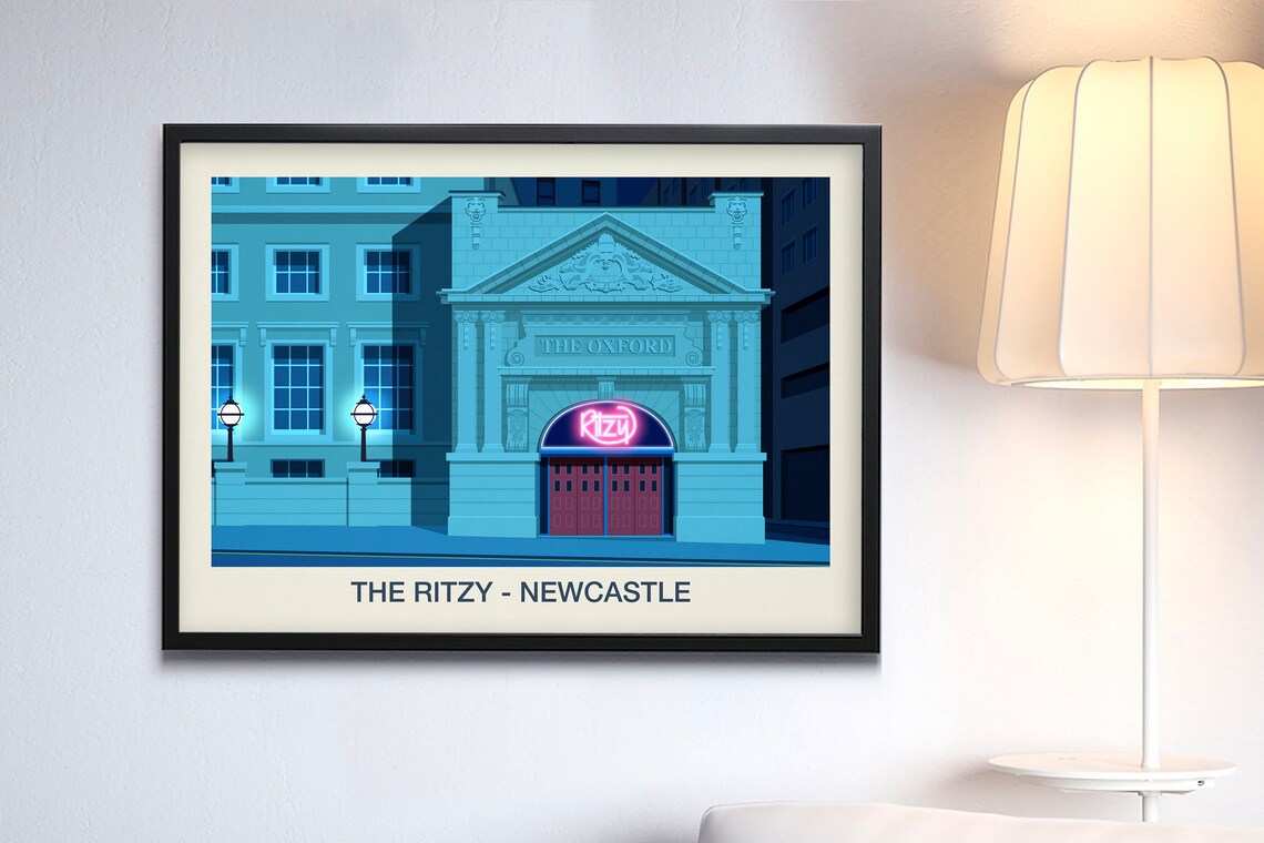 The Ritzy Newcastle Poster Print - Image 3