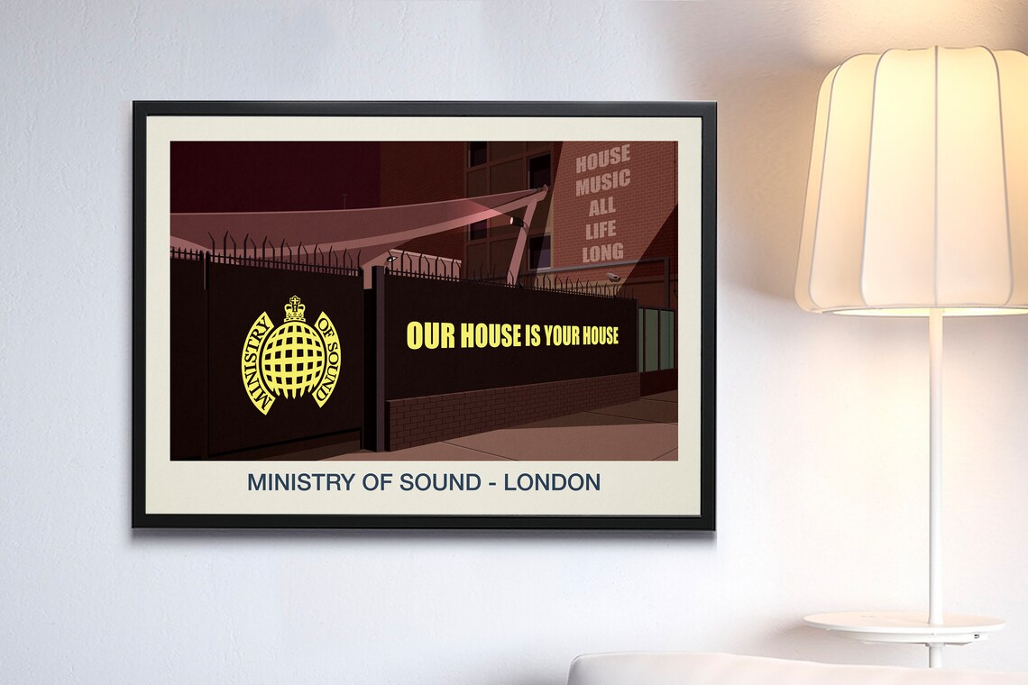 Ministry Of Sound London Travel Poster - Image 2