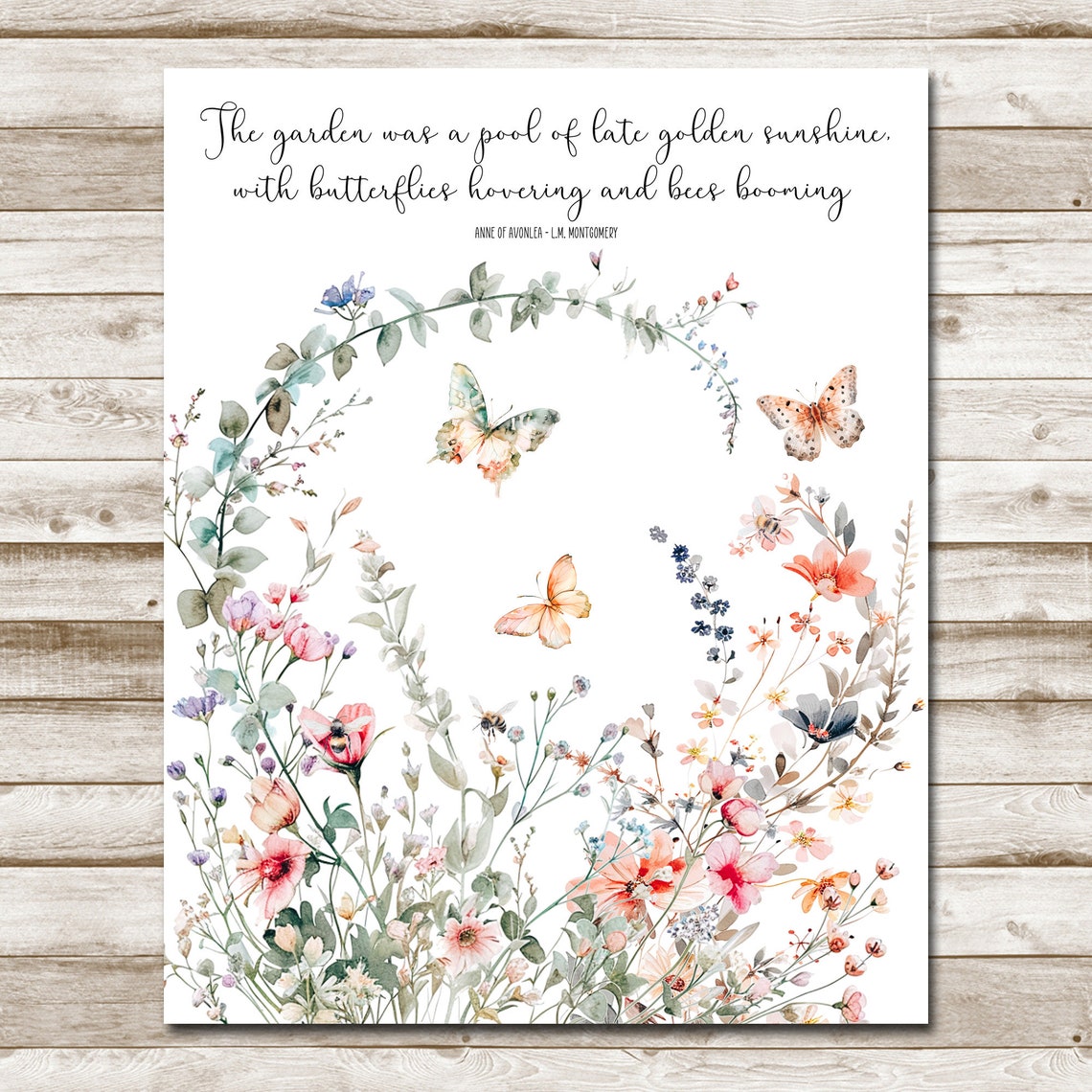 Anne Of Green Gables Quote Wall Art Book Quote Sign Garden Home Decor 5x7 8x10 11x14 16x20 Lm Montgomery Quote Summer Decor - Image 4