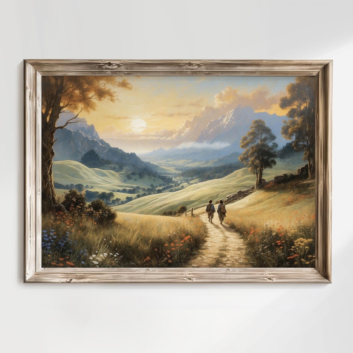 Leaving The Shire Fantasy Landscape Art Print