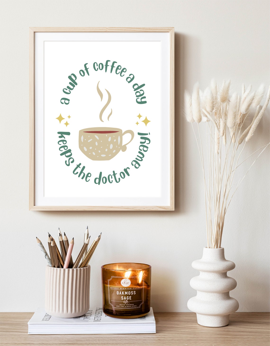 Coffee Lover Print Coffee Poster Kitchen Coffee Sign Kitchen Funny Posters Kitchen Saying Poster - Image 2