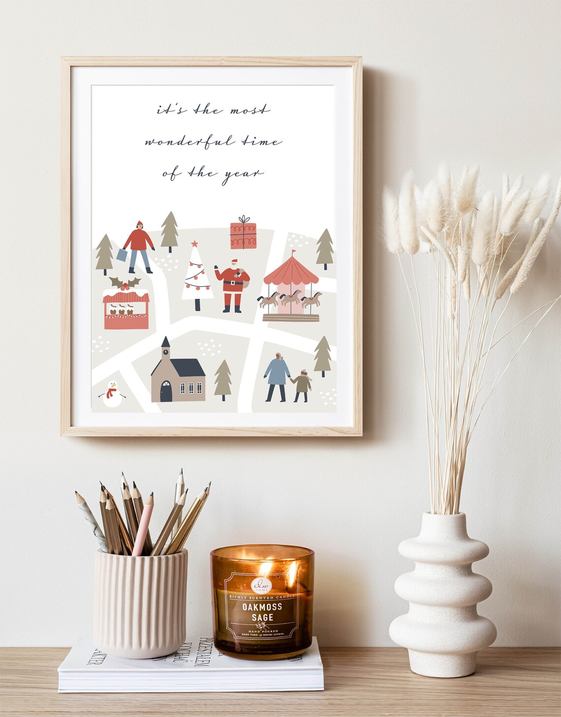 It's the Most Wonderful Time of the Year Village Map Christmas Poster - Image 3