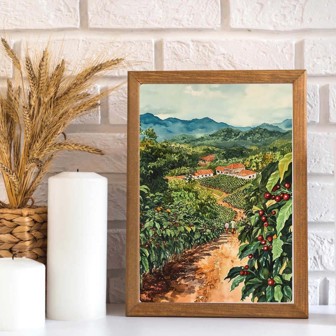 Guatemalan Coffee Plantation Travel Poster, Antigua - Image 3