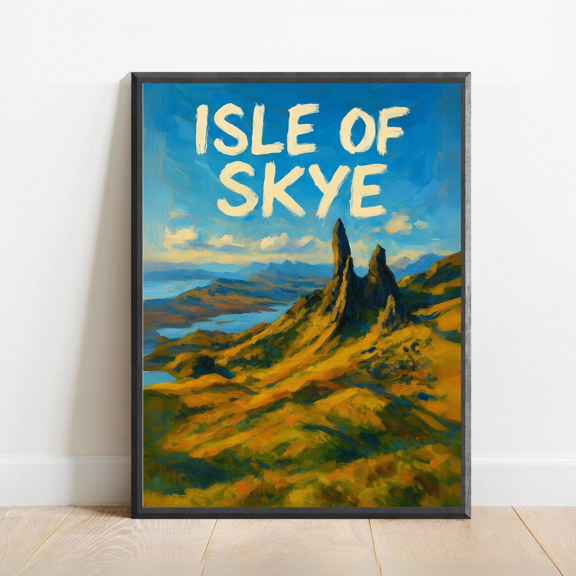 Isle of Skye Old Man of Storr Scotland Highlands Travel Poster