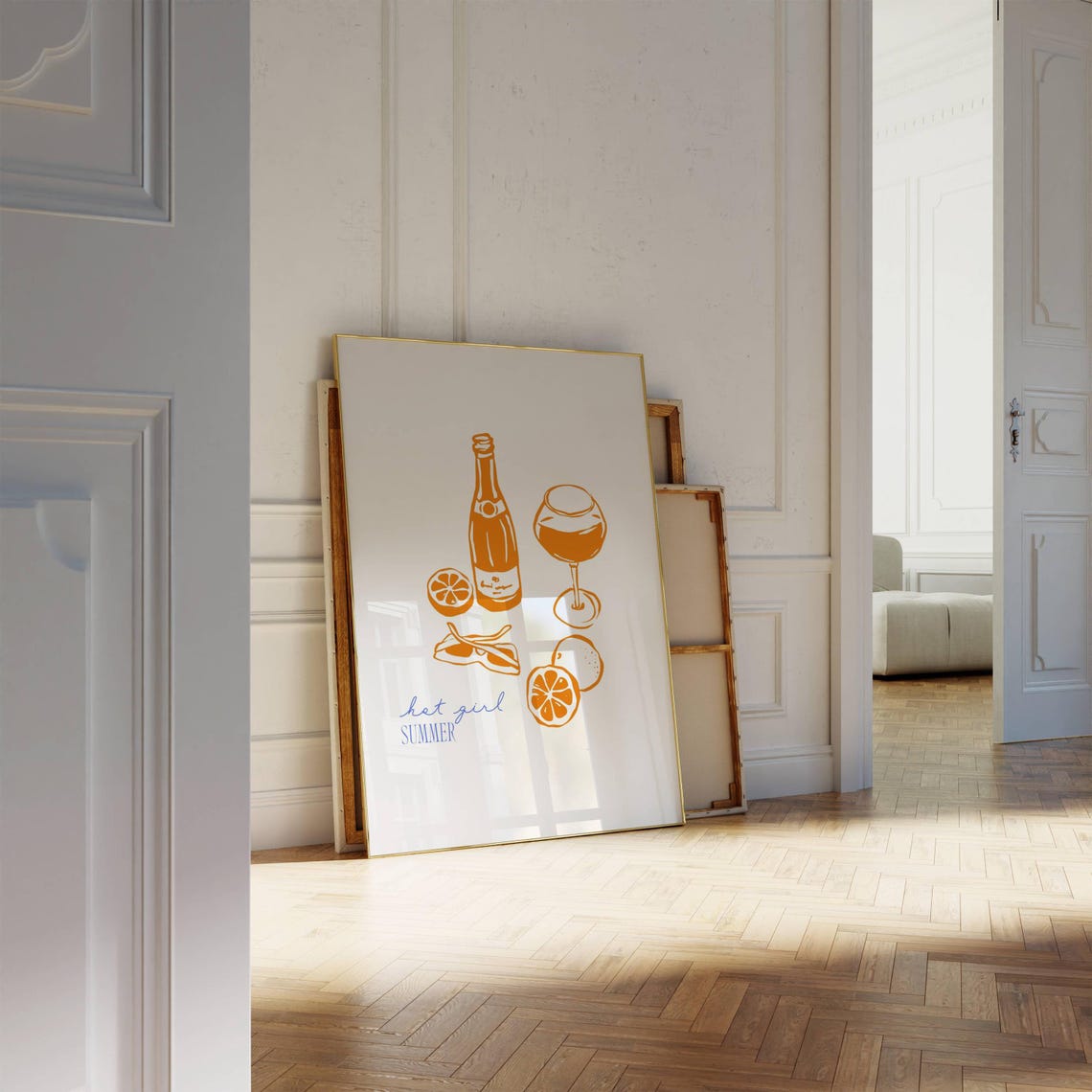 Hot Girl Summer Fun Sunny Orange Spritz Citrus Aperitivo Art Poster - Image 4