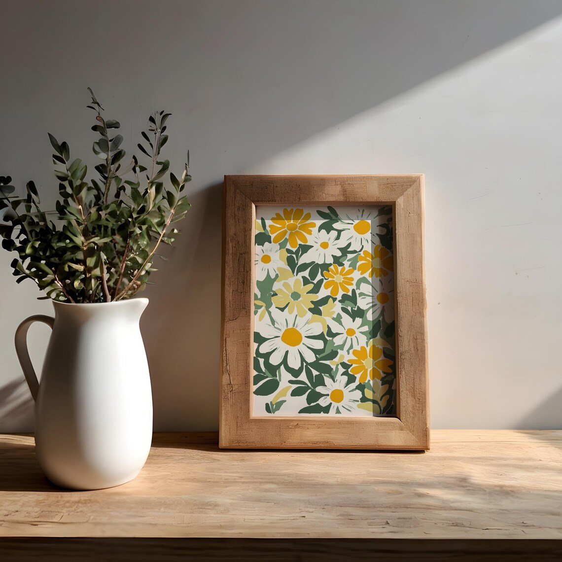 Daisies Floral Illustration, Boho Art Print - Image 3