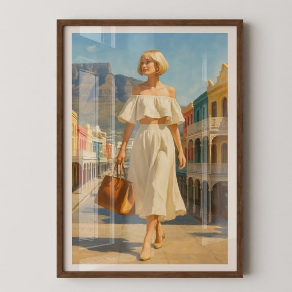 Cape Town Fashion Goddess Contemporary Fine Art Portrait Print