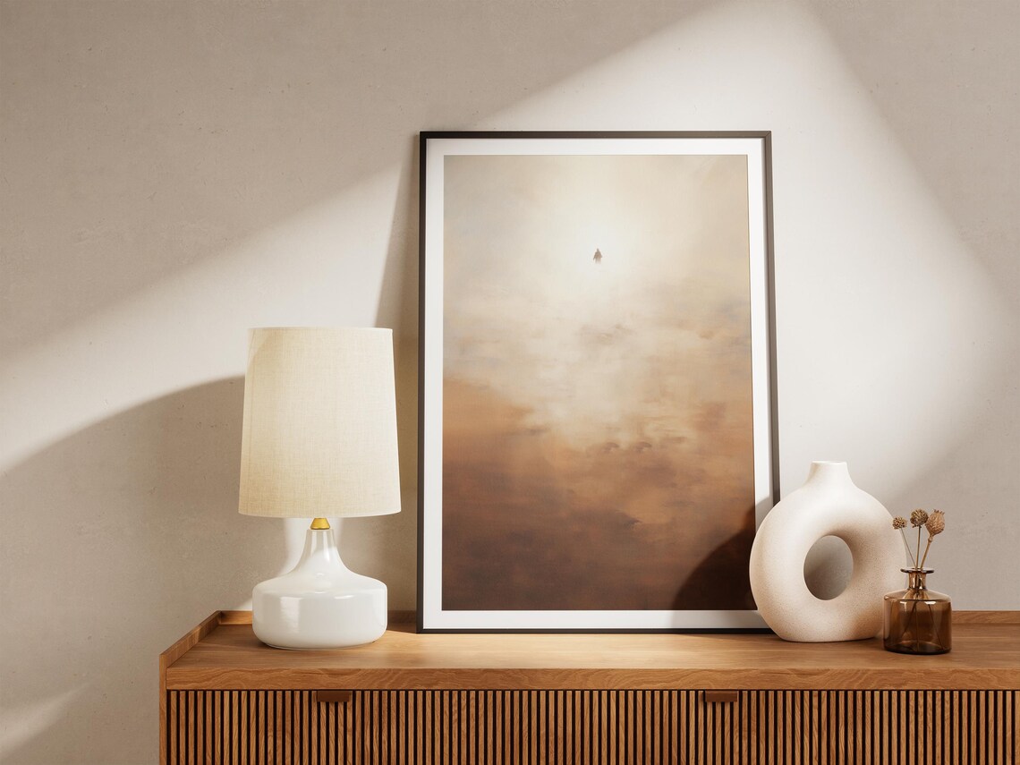 Jesus Christ Ascension Modern Christian Art Print - Image 4