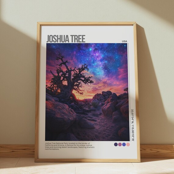 Real Photo Joshua Tree Print Joshua Tree Art Joshua Tree Poster Joshua Tree Photo Joshua Tree Poster Print Joshua Tree Decor