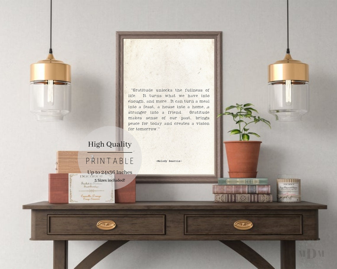 Melody Beattie Custom Quote Art Print - Image 2
