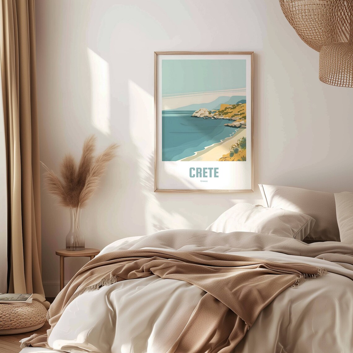 Crete Poster Vintage Travel Poster Retro Crete Travel Poster Gift Crete Wall Art Vacation Poster Crete Travel Poster Greece - Image 3