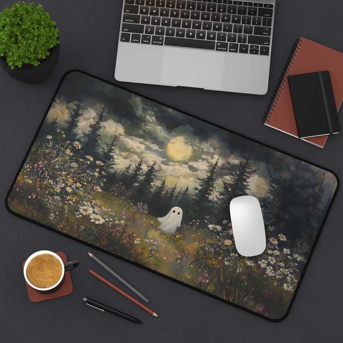 Moody Ghost Halloween Art Print, Dark Academia - Image 5