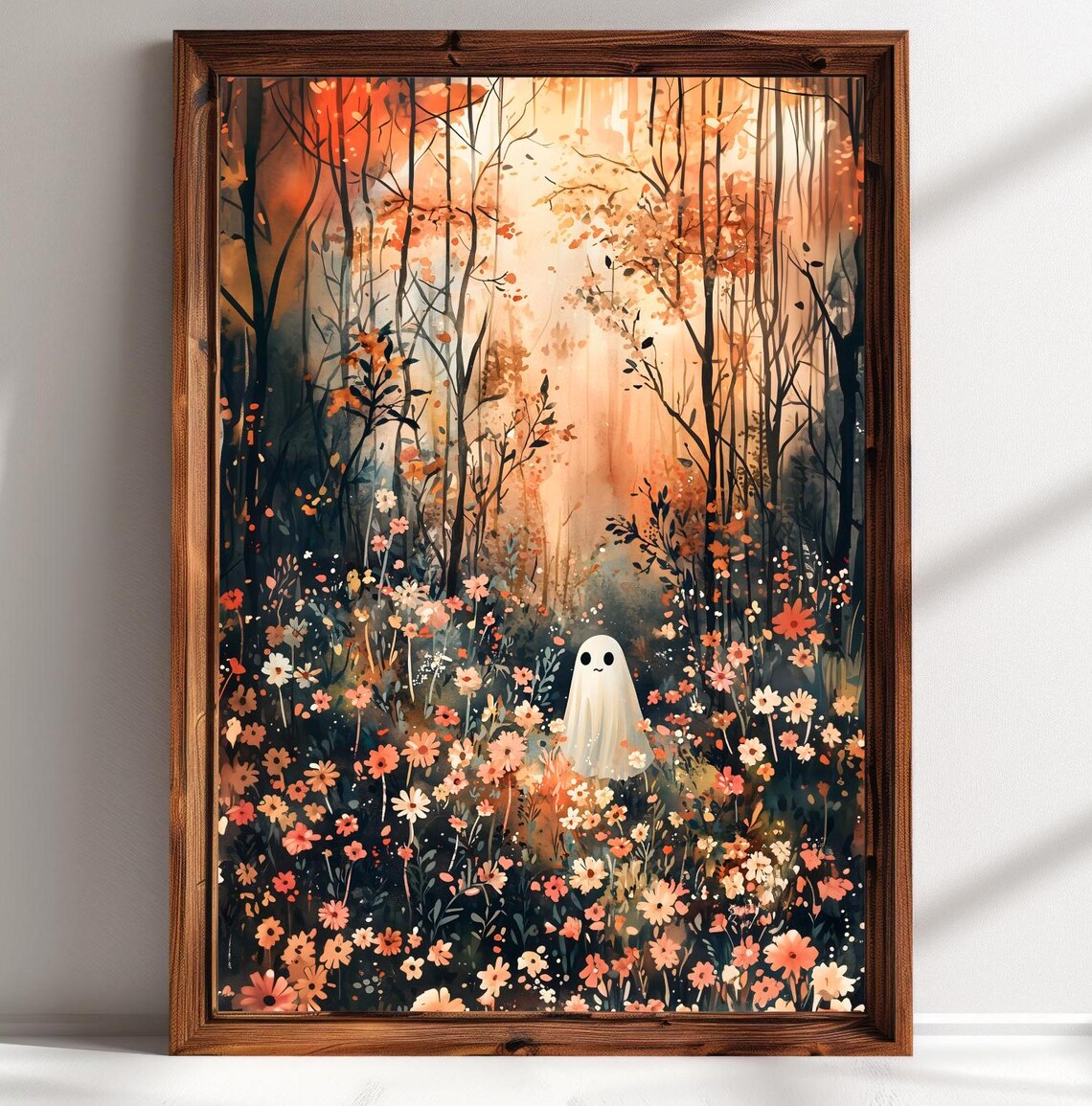 Ghost in a Magical Forest, Dark Academia Art Print - Image 2