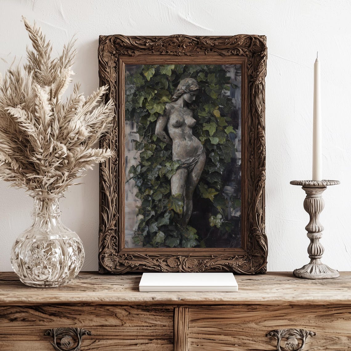 Venus Dark Academia Decor Aphrodite Greek Goddess Of Love And Beauty Birth Of Venus Victorian Decor Wall Art Dark Moody Antique Art Print - Image 2