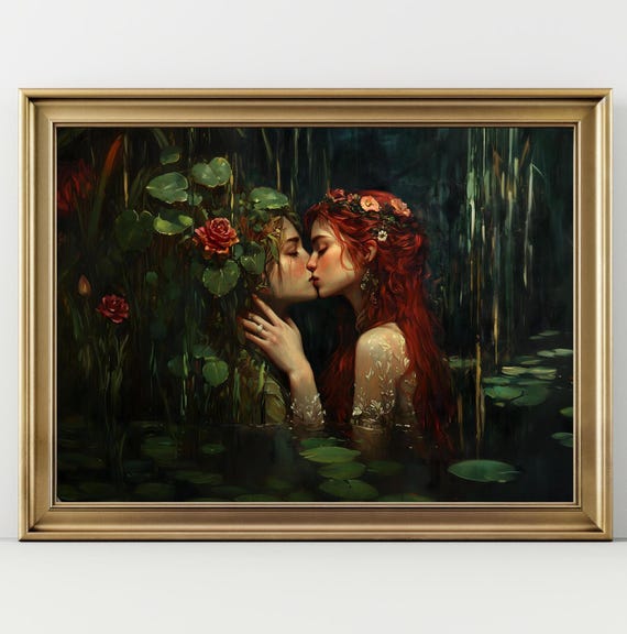 Sappho Persephone Dark Academia Gothic Art Print