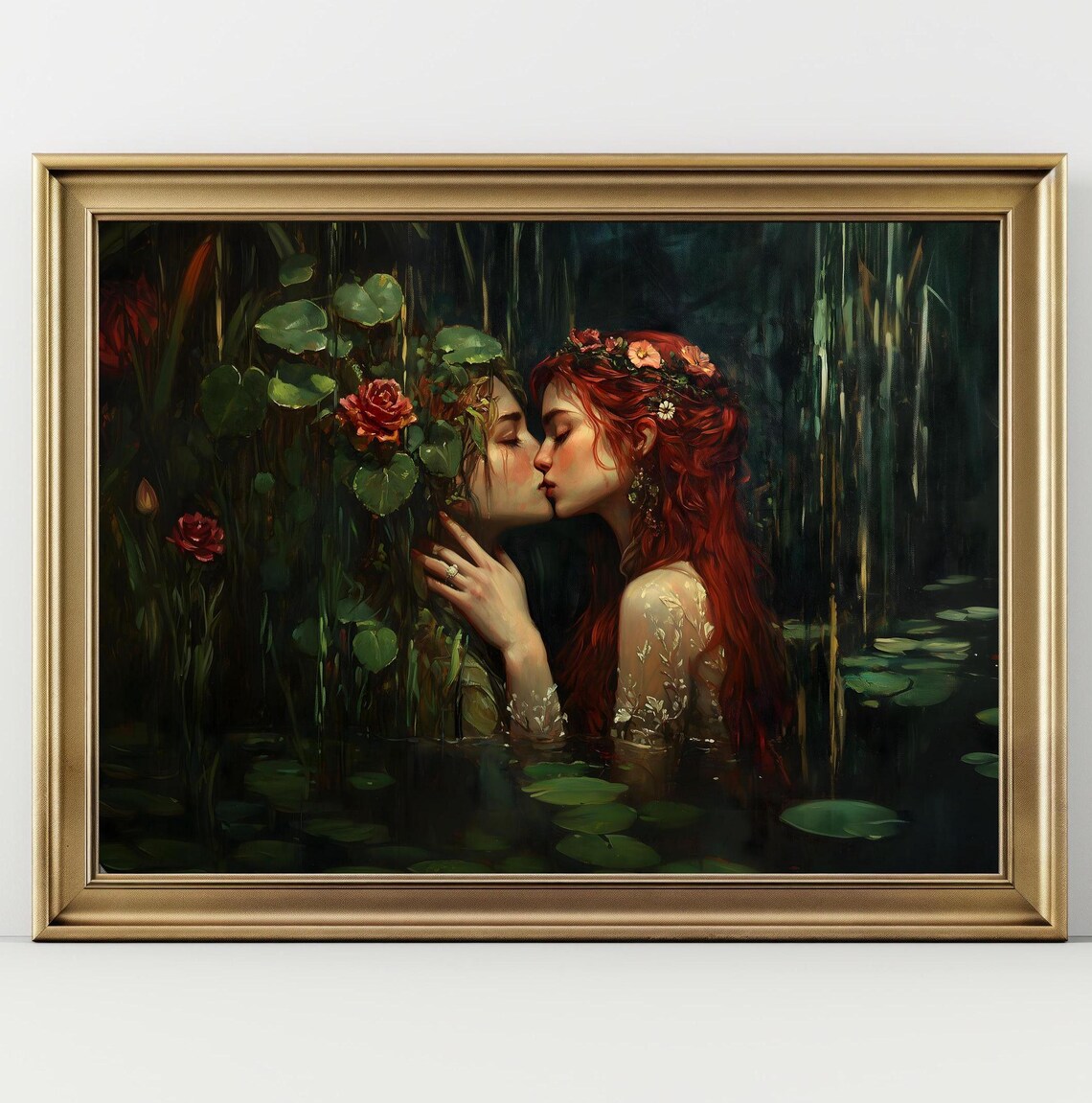 Sappho Persephone Dark Academia Gothic Art Print