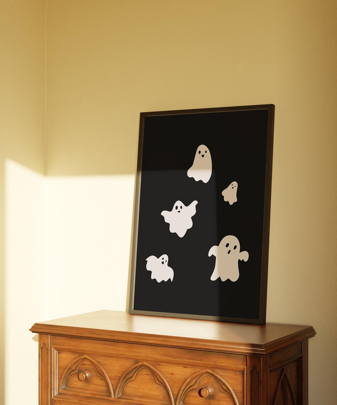 Spooky Cute Ghost Print Cute Halloween Printables Trendy Halloween Decor Cute Ghost Prints Quirky Halloween Wall Art - Image 4