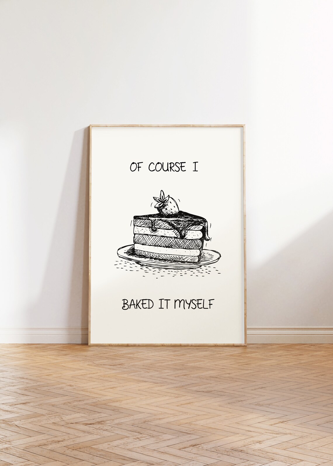 Of Course I Baked It Myself Vintage Cake Poster - Image 5