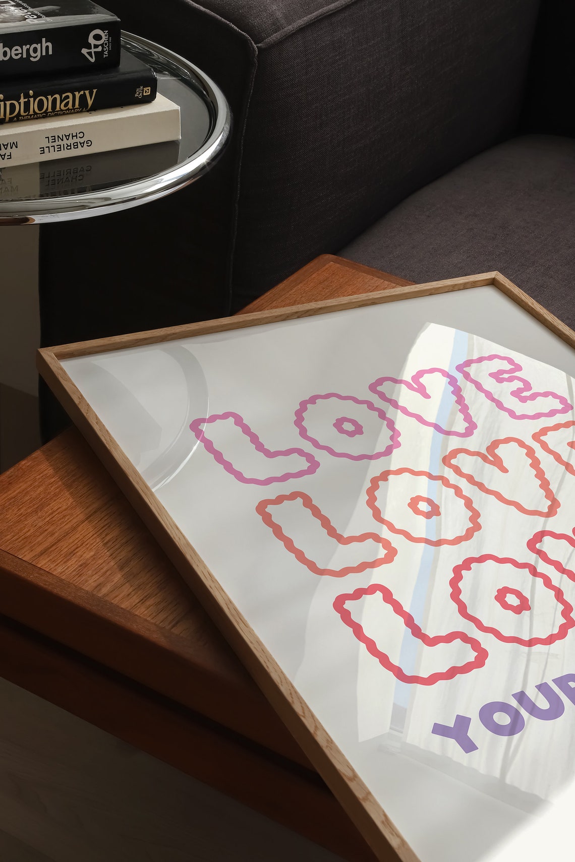 Self Love Quotes Prints Love Yourself First Print Self Love Affirmations Trendy Inspirational Quotes Funky Retro Aesthetic - Image 2