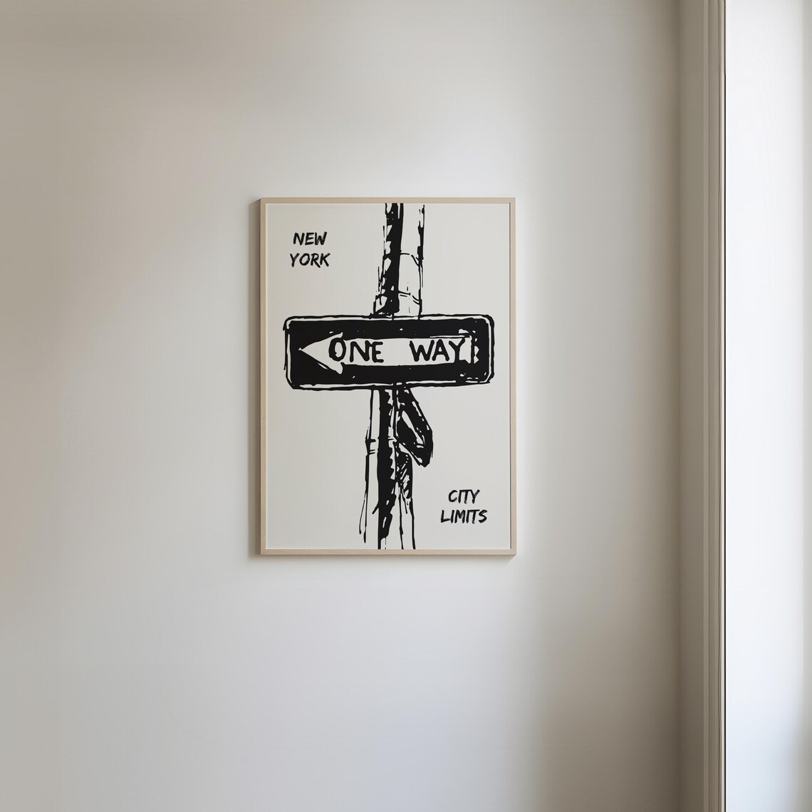New York One Way Retro NYC Travel Poster - Image 3