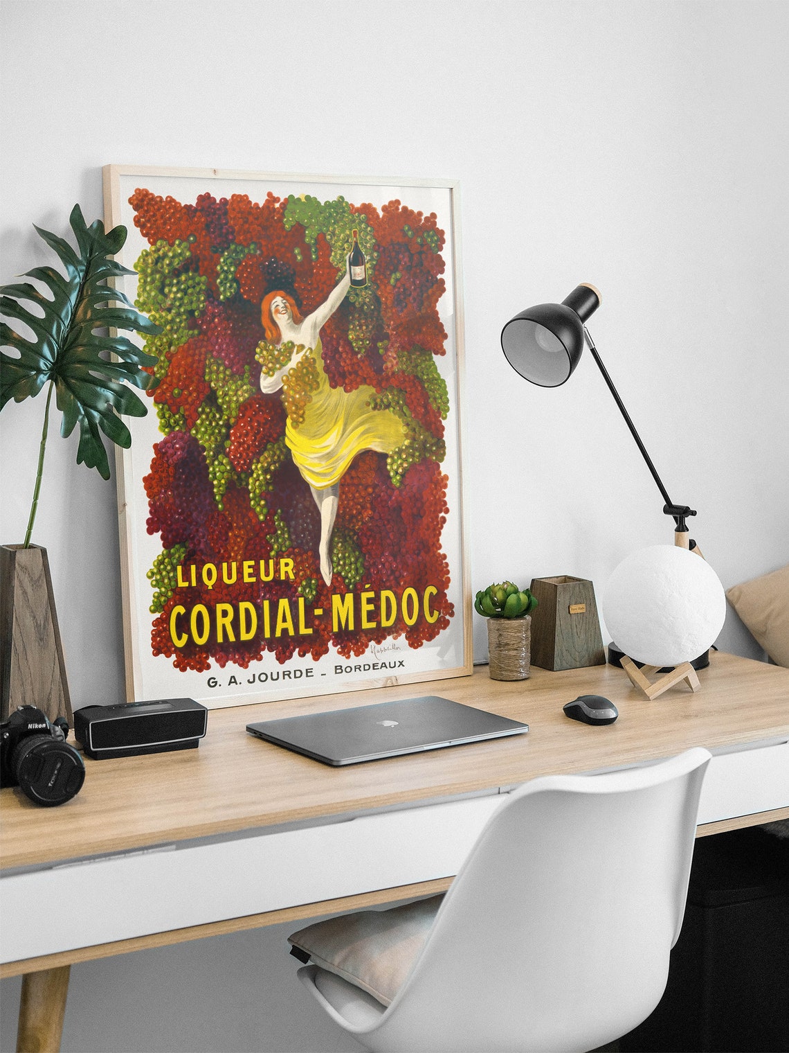 Liqueur Cordial Medoc Bordeaux French Vintage Advertising Poster - Image 2