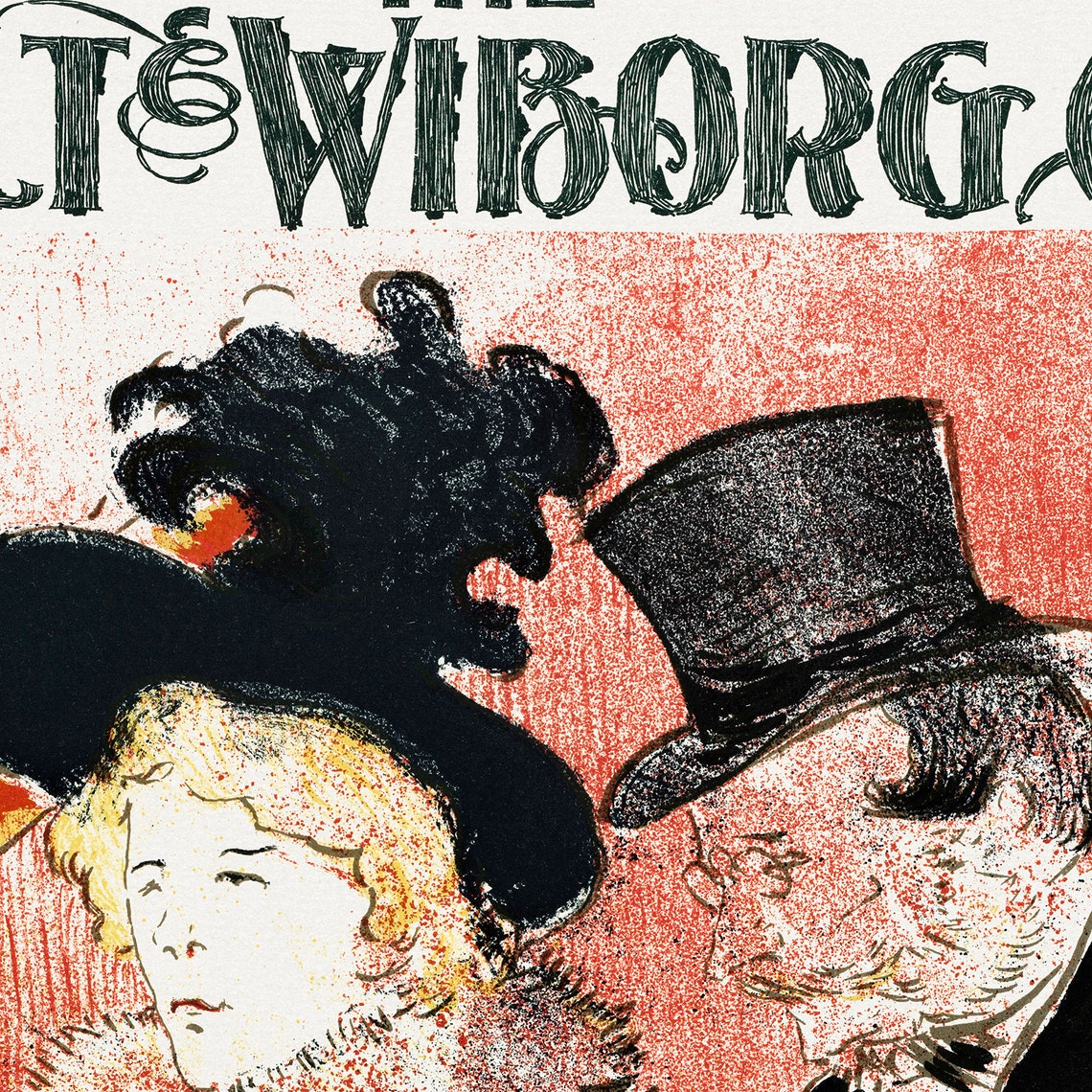 Toulouse Lautrec Ault and Wiborg 1896 Vintage Advertising Poster - Image 2