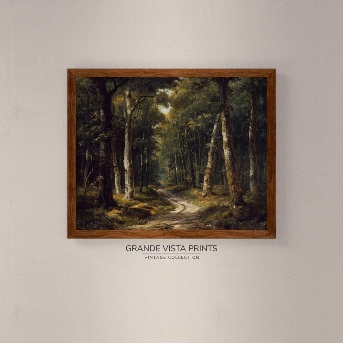 Deep Forest Path Landscape Painting Instant Forest Painting Wall Art Print Gv4016 - Image 4