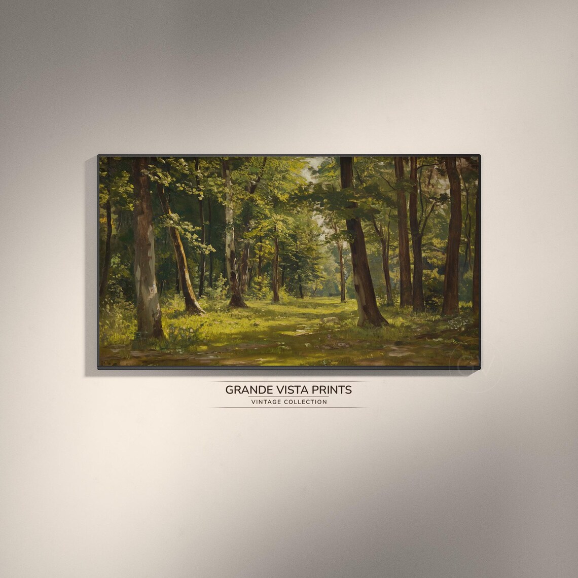 Spring Forest Landscape Frame Tv Artwork Forest Wallpaper Gv4086